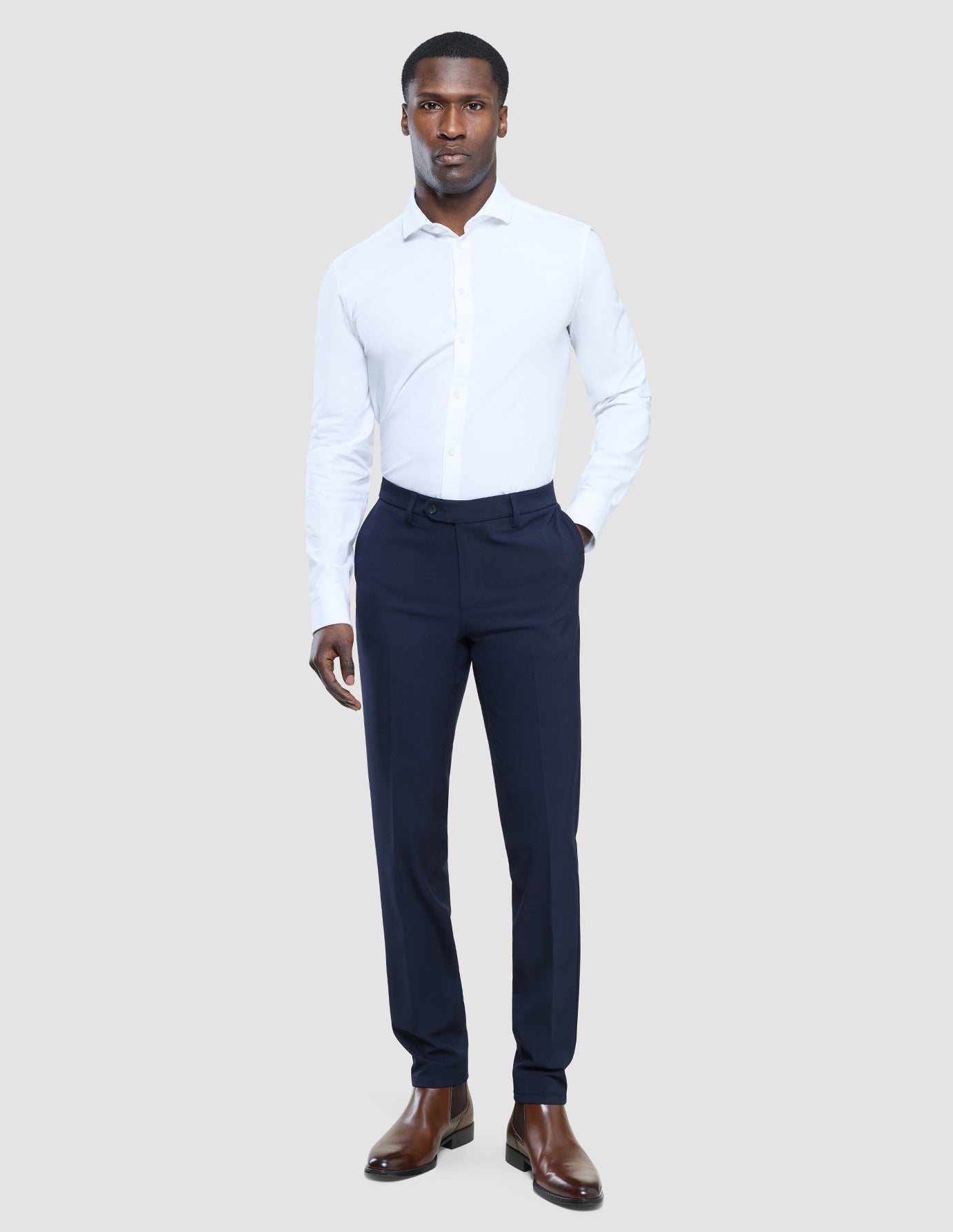 Essential Suit Pants Slim Midnight Blue